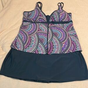 Free Country 2-Piece Tankini Swimsuit size 2X